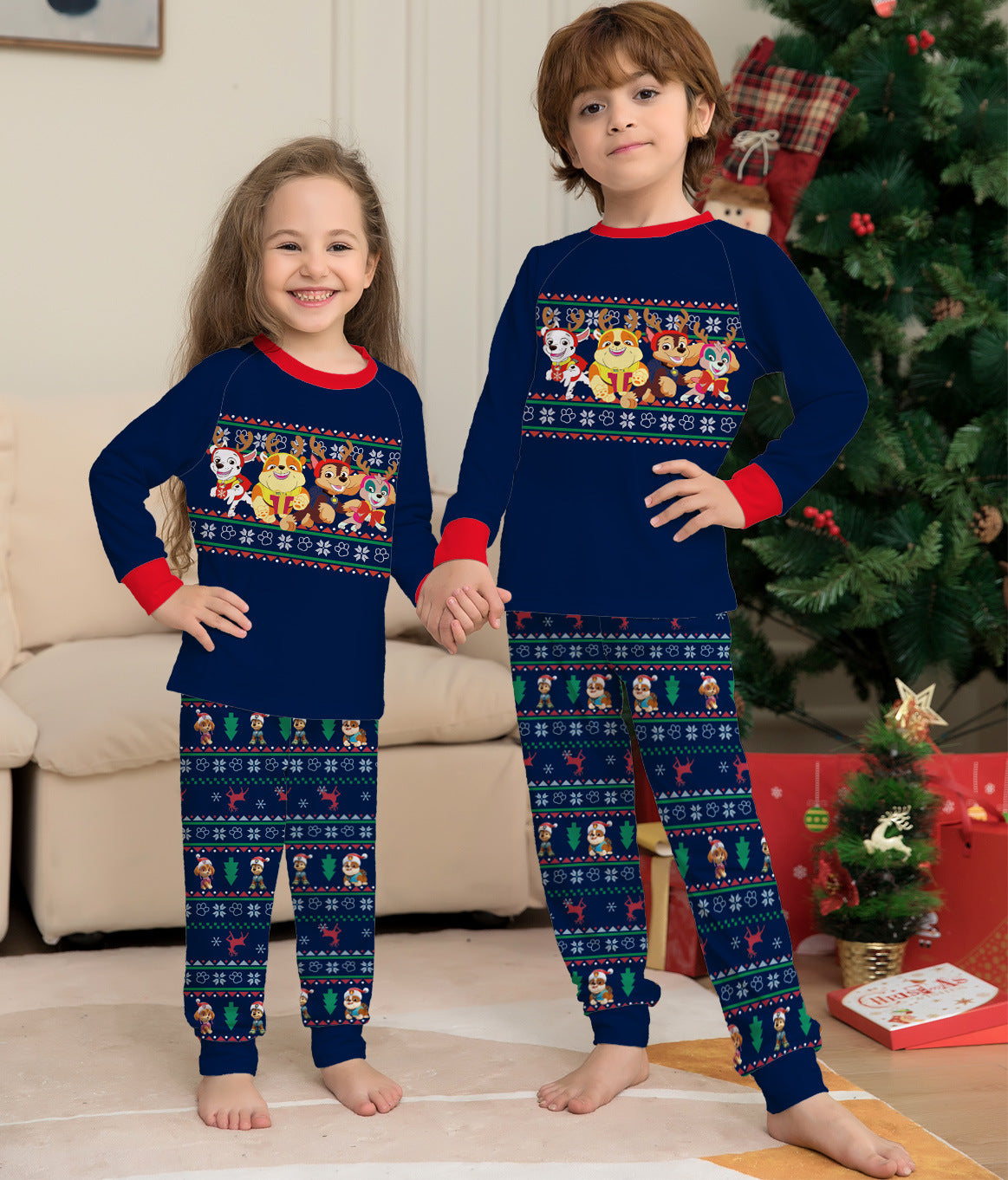 Pijamas Navideños a Juego para la Familia con Diseño de Ciervo: Ropa de Dormir a Cuadros para Mujeres, Hombres y Todas las Fiestas. Compra internacional