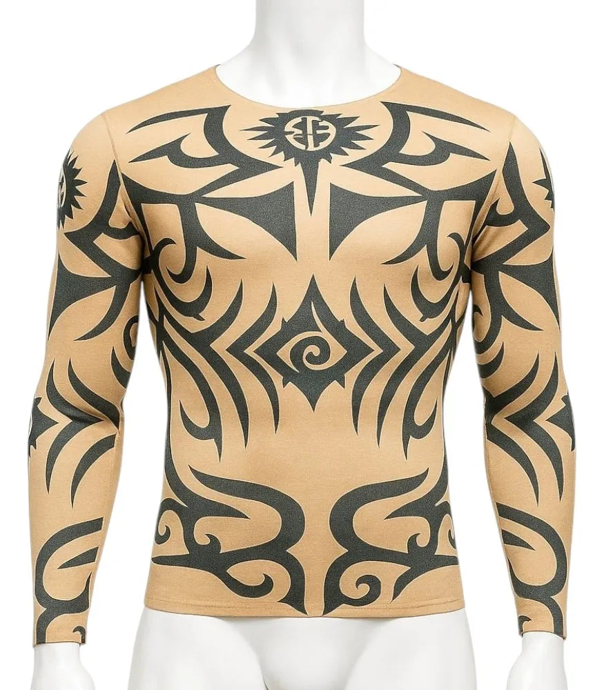 Polera Tribal Pascuense Hombre – Fiestas Patrias y Carnavales