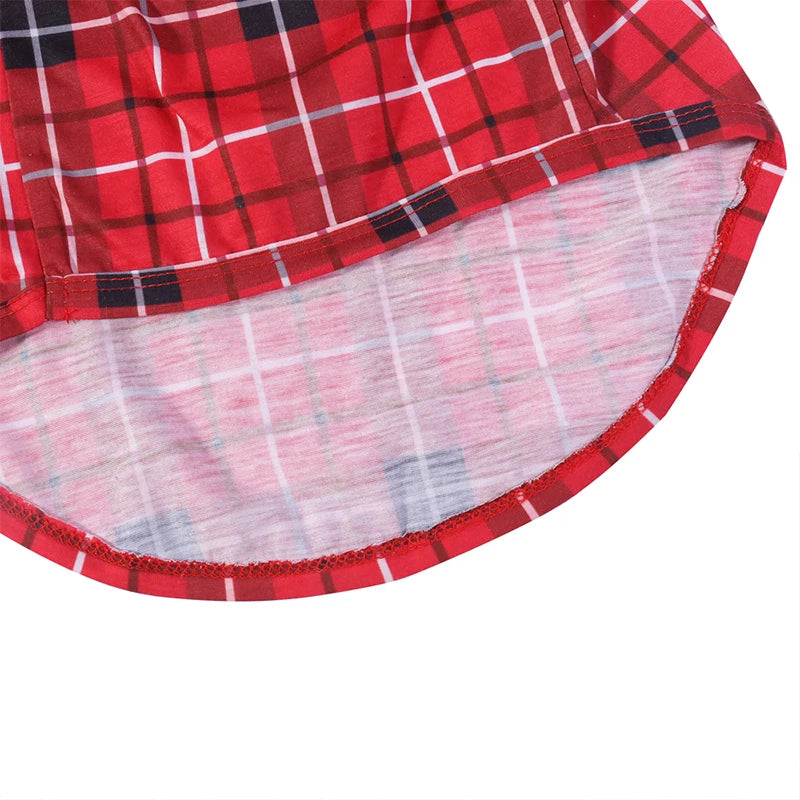 Pijamas para la Familia - Con Estampado a Cuadros de Algodón para Madre, Padre, Bebé, Niños y Perro COMPRA INTERNACIONAL