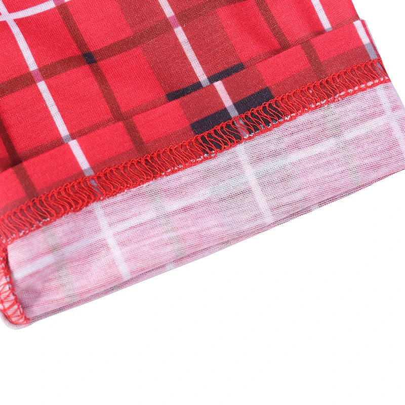 Pijamas para la Familia - Con Estampado a Cuadros de Algodón para Madre, Padre, Bebé, Niños y Perro COMPRA INTERNACIONAL
