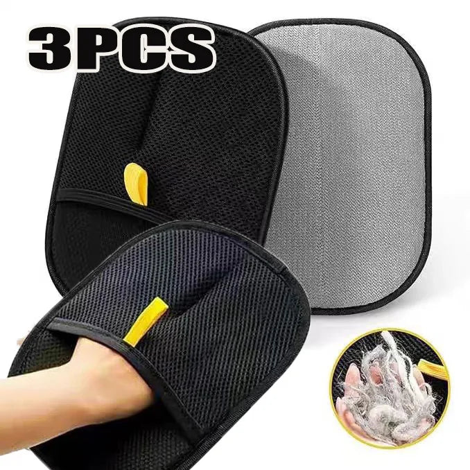 Guantes multifuncionales doble cara para limpieza de pelo de mascotas – prácticos, cómodos y fáciles de usar.