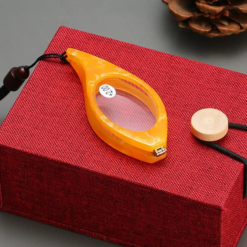 Regalo de moda, gafas plegables portátiles y mini, gafas de lectura para colgar en el cuello, gafas presbiópicas.