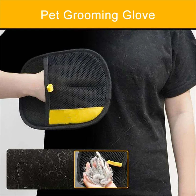 Guantes multifuncionales doble cara para limpieza de pelo de mascotas – prácticos, cómodos y fáciles de usar.