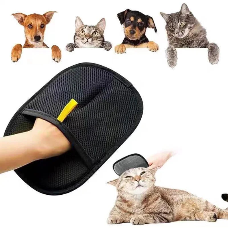 Guantes multifuncionales doble cara para limpieza de pelo de mascotas – prácticos, cómodos y fáciles de usar.