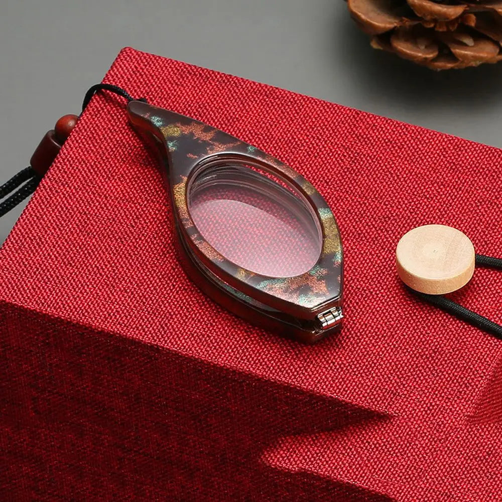 Regalo de moda, gafas plegables portátiles y mini, gafas de lectura para colgar en el cuello, gafas presbiópicas.