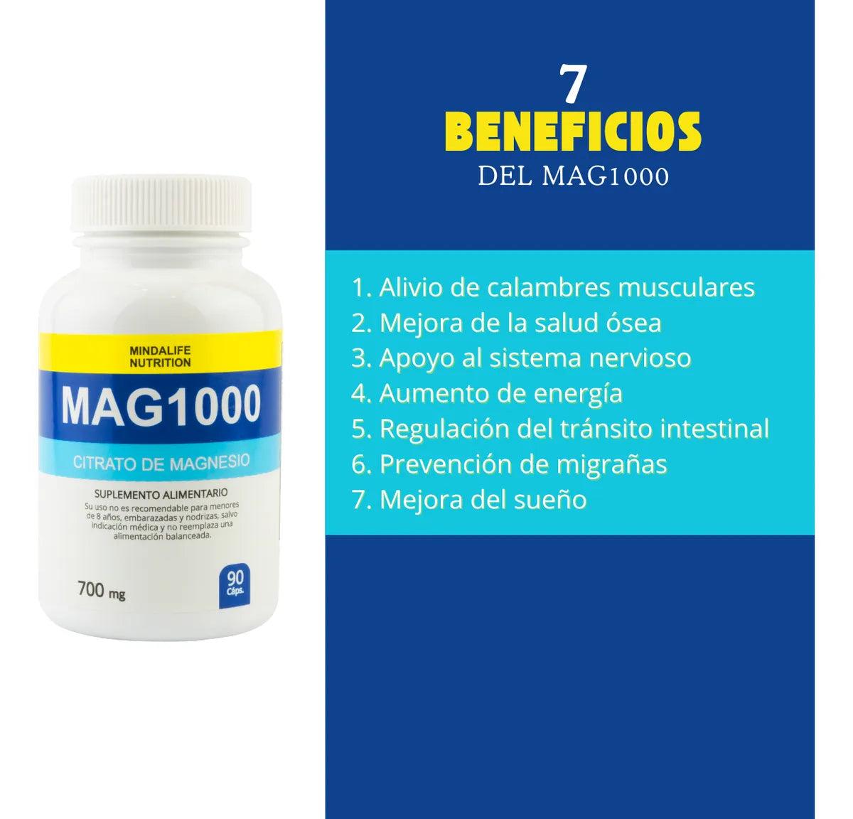 MAG 1000 (CITRATO DE MAGNESIO)