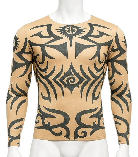 Polera Tribal Pascuense Hombre – Fiestas Patrias y Carnavales