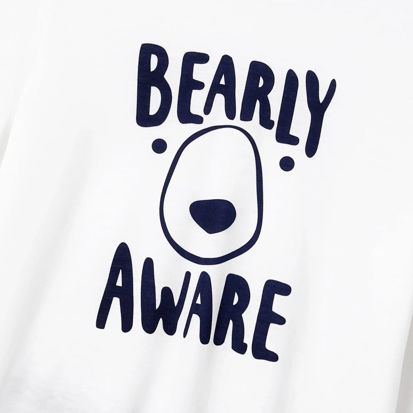 Pijamas de Verano para la Familia 'BEARLY AWAKE' con Caras de Oso y Rayas. COMPRA INTERNACIONAL