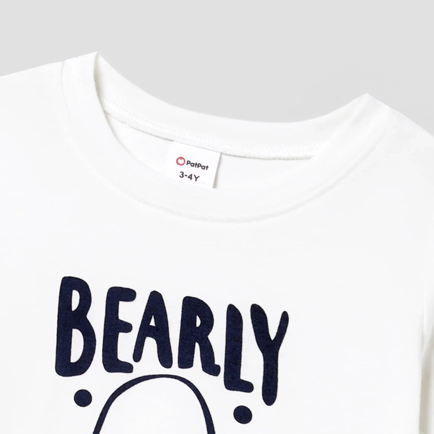 Pijamas de Verano para la Familia 'BEARLY AWAKE' con Caras de Oso y Rayas. COMPRA INTERNACIONAL