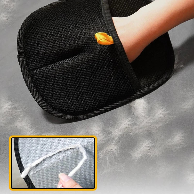 Guantes multifuncionales doble cara para limpieza de pelo de mascotas – prácticos, cómodos y fáciles de usar.