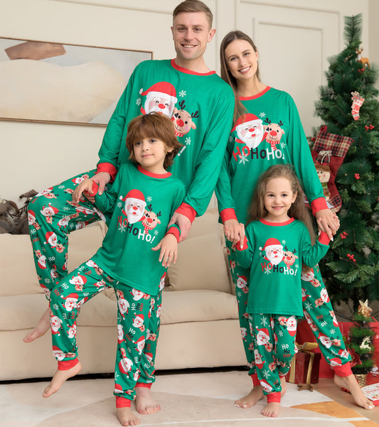 Pijamas de Navidad para la familia con estampado de Santa Claus. COMPRA INTERNACIONAL